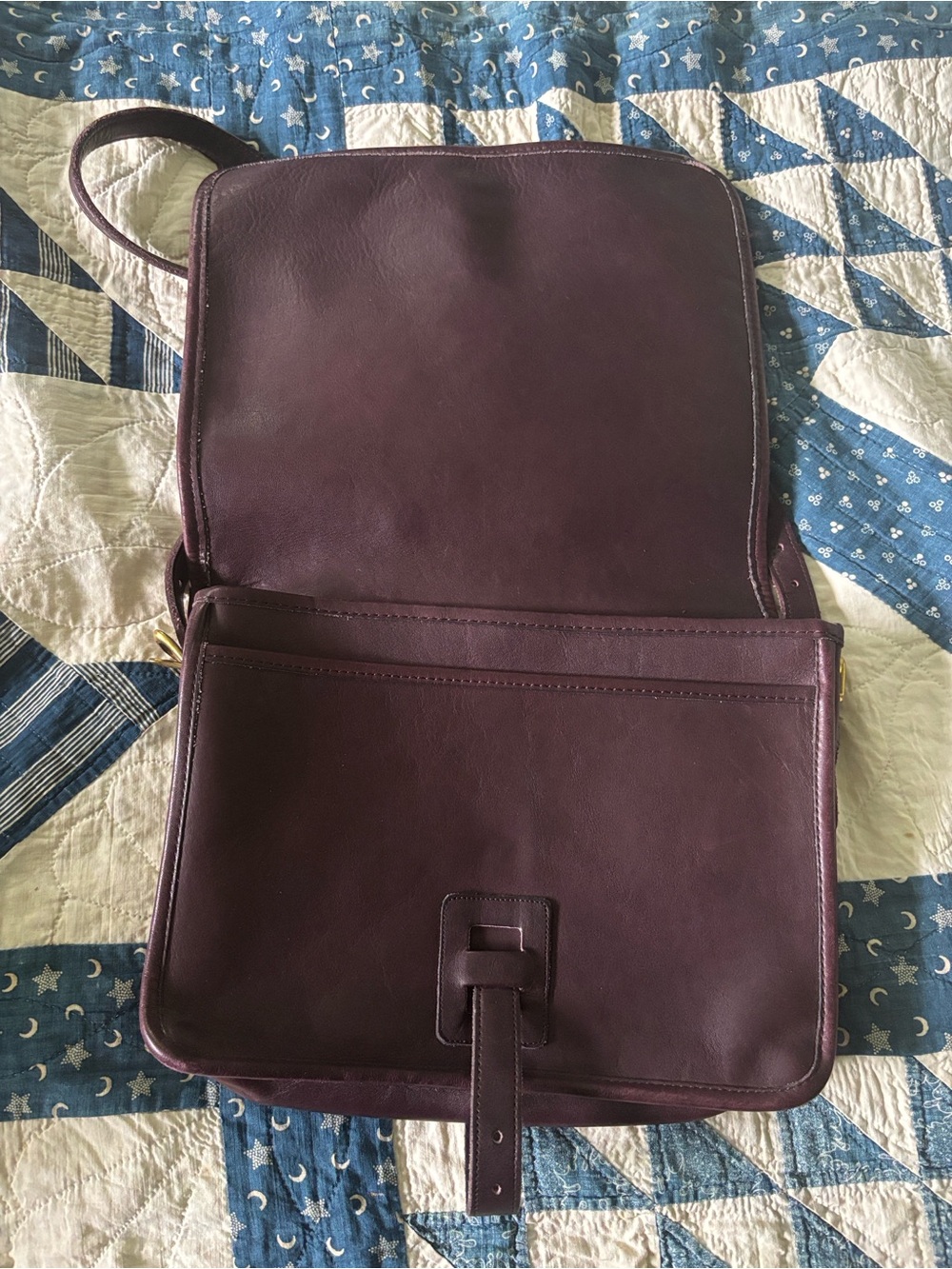 Vintage Coach Saddle Flap Pouch 9585 - Picture 2 of 11